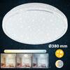 BRILONER LED stropní svítidlo hvězdné nebe, pr. 38 cm, 23 W, bílé BRILO 3374-216
