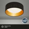 BRILONER LED stropní svítidlo hvězdné nebe, pr. 32 cm, 12 W, černá-zlatá BRILO 3482-015