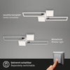 BRILONER CCT LED stropní svítidlo, 120 cm,50 W, hliník-chrom BRILO 3531-018