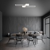 BRILONER CCT LED stropní svítidlo, 120 cm,50 W, hliník-chrom BRILO 3531-018