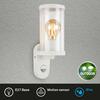 BRILONER Venkovní svítidlo, senzor, bílé, 1x E27 IP44 BRILO 3628-016