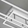 BRILONER CCT LED stropní svítidlo, 116,5 cm 54 W, 6600 lm, hliník-chrom BRILO 3676-019