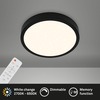 BRILONER CCT LED přisazené svítidlo pr. 28 cm, 18 W, 2000 lm, černá BRILO 3701-015