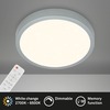 BRILONER CCT LED přisazené svítidlo pr. 38 cm, 22 W, 2900 lm, stříbrná BRILO 3704-014