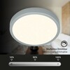 BRILONER CCT LED přisazené svítidlo pr. 38 cm, 22 W, 2900 lm, stříbrná BRILO 3704-014