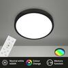 BRILONER RGBW LED přisazené svítidlo pr. 38 cm, 22 W, 2900 lm, černá BRILO 3709-015