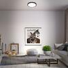 BRILONER RGBW LED přisazené svítidlo pr. 38 cm, 22 W, 2900 lm, černá BRILO 3709-015