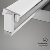 BRILONER LED nástěnné svítidlo, s CCT svítidlo LED panel, stmívatelné 52,5 cm, 15 W, matný nikl-chrom BRILO 3723-012