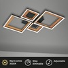 BRILONER LED stropní svítidlo, 53 cm, 38 W, 4200 lm, černá-dřevo BRILO 3727-015