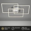 BRILONER LED stropní svítidlo, 52 cm 57 W, 5700 lm, hliník-chrom BRILO 3752-019