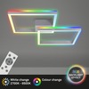 BRILONER RGB CCT LED stropní svítidlo, 64 cm, 40 W, 3600 lm, hliník BRILO 3753-019