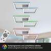 BRILONER RGB CCT LED stropní svítidlo, 64 cm, 40 W, 3600 lm, hliník BRILO 3753-019