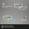 BRILONER RGB CCT LED stropní svítidlo, 64 cm, 40 W, 3600 lm, hliník BRILO 3753-019