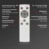 BRILONER RGB CCT LED stropní svítidlo, 64 cm, 40 W, 3600 lm, hliník BRILO 3753-019