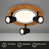 BRILONER Stropní svítidlo, 30 cm, 3x GU10, max. 9W, černá BRILO 3763035