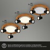 BRILONER Stropní svítidlo, 30 cm, 3x GU10, max. 9W, černá BRILO 3763035