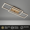 BRILONER LED stropní svítidlo, 56 cm, paměť, 30W, 2850lm, hnědo-zlatá BRILO 3774017