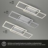 BRILONER LED stropní svítidlo, 56 cm, paměť, 30W, 2850lm, hliník BRILO 3774019