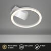 BRILONER LED stropní svítidlo, 21 cm, 5W, 500lm, matný chrom 3778014
