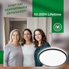 BRILONER Pulap A LED stropní svítidlo, energetická třída A, přímé a nepřímé osvětlení, černá 3836015