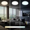 BRILONER Rowno LED stropní svítidlo, stmívatelné, CCT, dálkový ovladač, kruhové 39 cm, bílé 3837016