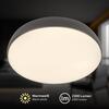 BRILONER Nikan stropní svítidlo pr.28,5 cm - 22W, 2300lm, LED, stmívatelné, CCT, dálkový ovladač, antracit 3876015