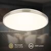 BRILONER Competo stropní svítidlo pr.33 cm - 22W, 2400lm, LED, teplá bílá, matný nikl 3903012