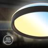 BRILONER Jus stropní svítidlo pr.48 cm - 44W, 4800lm, LED, stmívatelné, dálkový ovladač, RGBIC, CCT, černá/bílá 3944015