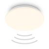 BRILONER Ugo stropní svítidlo pr.27 cm - 13W, 1300lm, LED, teplá bílá, pohybové čidlo, bílé 3959016