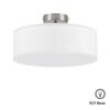 BRILONER textilní stropní svítidlo, pr. 30 cm, max. 40 W, bílé BRILO 3375-026