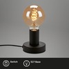 BRILONER Stolní lampa, pr. 10 cm, max. 10 W, černá BRILO 7023-015