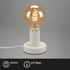 BRILONER Stolní lampa, pr. 10 cm, max. 10 W, bílé BRILO 7023-016