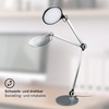 BRILONER CCT LED stolní lampa na psací stůl, pr. 20 cm, 9 W, antracit BRILO 7027-015