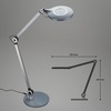 BRILONER CCT LED stolní lampa na psací stůl, pr. 20 cm, 9 W, antracit BRILO 7027-015