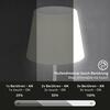BRILONER LED venkovní stolní lampa s dotykovým vypínačem, pr.30 cm, LED modul, 3 W, 340 Lm, bílé IP44 BRILO 7032-416
