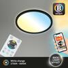 BRILONER CCT svítidlo LED panel, pr. 29,3 cm, 18 W, 2400 lm, černá BRILO 7058-015