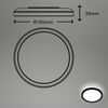 BRILONER Slim svítidlo LED panel, pr. 19 cm, 12 W, černá BRILO 7150415