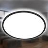 BRILONER Slim svítidlo LED panel, pr. 29,3 cm, 18 W, černá BRILO 7155-415