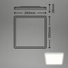 BRILONER Slim svítidlo LED panel, 29,3 cm, 2400 lm, 18 W, bílé BRILO 7156416