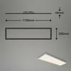 BRILONER Svítidlo LED panel s čidlem, 119,5 cm, 4100 lm, 38 W, bílé BRILO 7189-016