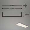 BRILONER Svítidlo LED panel s čidlem, 119,5 cm, 4100 lm, 38 W, bílé BRILO 7189016