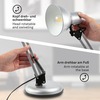 BRILONER Stolní lampa, pr. 15,5 cm, max. 25 W, stříbrná BRILO 7394-014