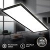 BRILONER Ultraplochý LED panel s přímým a nepřímým osvětlením, 29,3 cm, LED, 22 W, 3000 lm, černá BRILO 7402-415