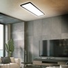 BRILONER Ultraplochý LED panel s přímým a nepřímým osvětlením, 29,3 cm, LED, 22 W, 3000 lm, černá BRILO 7402-415