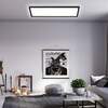 BRILONER Ultraplochý LED panel s přímým a nepřímým osvětlením, 29,3 cm, LED, 22 W, 3000 lm, černá BRILO 7402-415