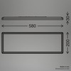 BRILONER Ultraplochý LED panel s přímým a nepřímým osvětlením, 58 cm, LED, 22 W, 3000 lm, bílé BRILO 7402-416