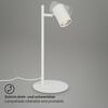 BRILONER Stolní lampa, 17 cm, GU10, max. 9 W, bílé BRILO 7408-016