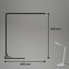 BRILONER CCT-LED stolní lampa na psací stůl, 83 cm, 12 W, 680 lm, stříbrná BRILO 7414-014