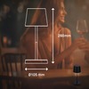 BRILONER LED nabíjecí stolní lampa 26 cm 2,6W 150lm černá IP44 BRILO 7423015