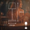 BRILONER LED nabíjecí stolní lampa 26 cm 2,6W 150lm bílé IP44 BRILO 7423016